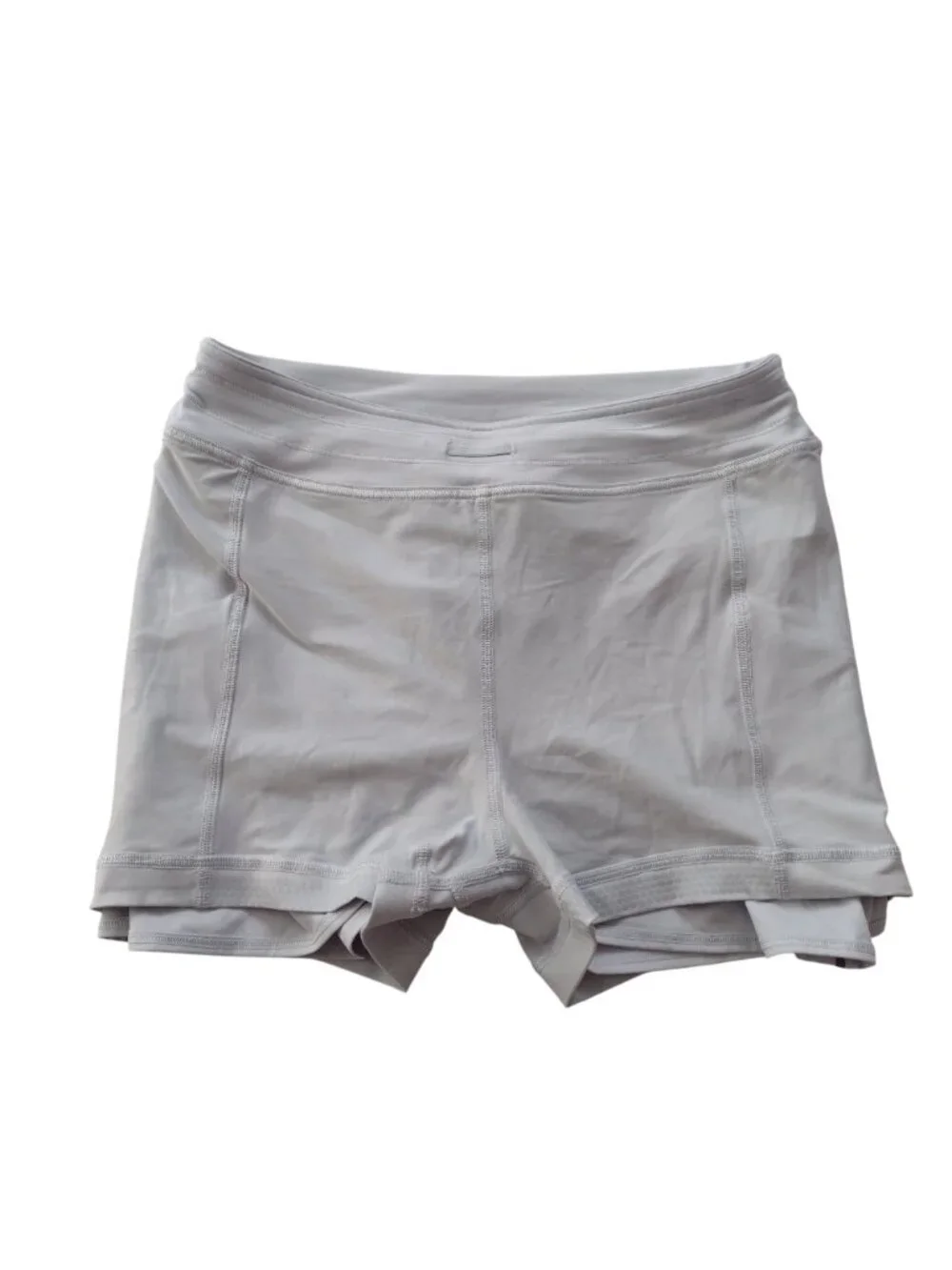 Lululemon High Rise Mini Skirt M Sky Blue Tennis Athletic Skort w Shorts